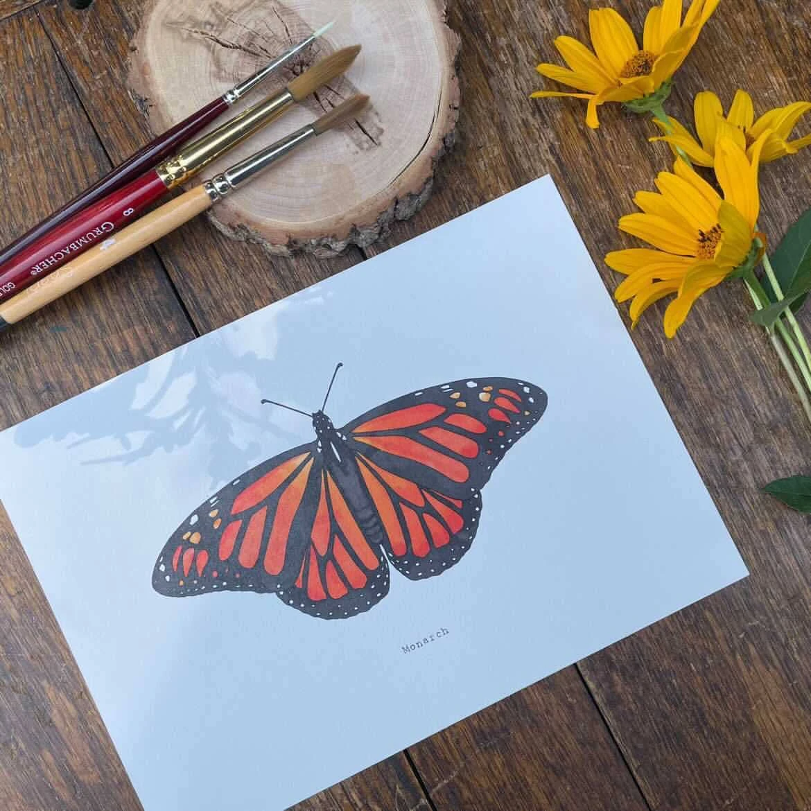 Paint By Numbers Butterfly Card